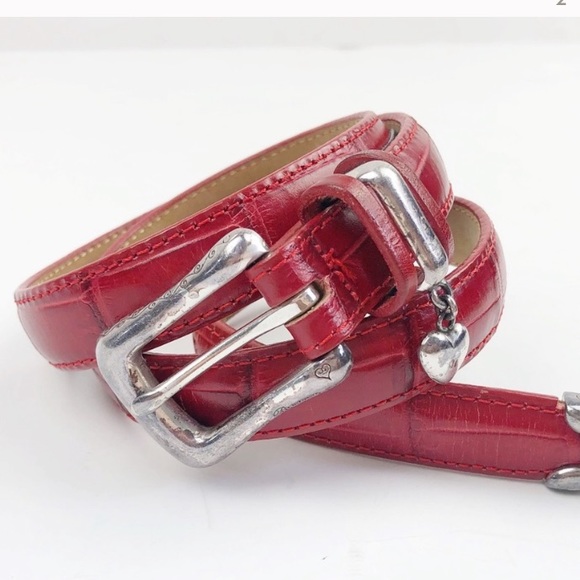 Brighton | Accessories | Brighton 0 Leather Belt Red  display picture 3